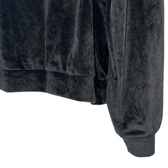Love, Fire Casual Black Velvet Crewneck Sweater, Size 1X, NWT! - Picture 5 of 5